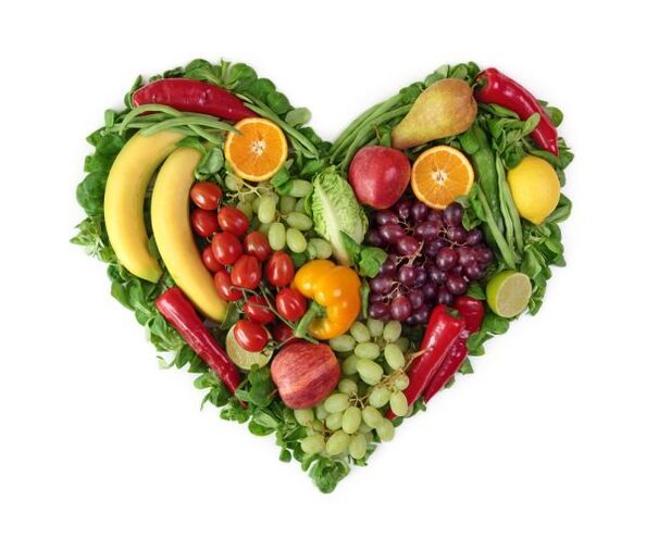 Menu per una corretta alimentazione